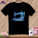MyDesigns Physical Item S / Black Frostwind Swirl ~ January Design ~ Windy Stitches Collection (December Start) ~ Premium Tee