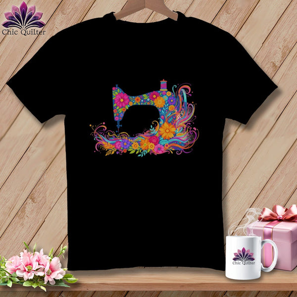 MyDesigns Physical Item S / Black Garden Gale ~ May Design ~ Windy Stitches Collection (April Start) ~ Premium Tee