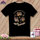 MyDesigns Physical Item S / Black Gathering Around The Quilt â 250 Years of American Quilt Community ~ Relaxed Fit Tee