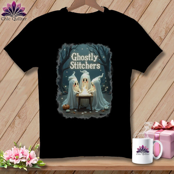 MyDesigns Physical Item S / Black Ghostly Stitches ~ Relaxed Fit Tee