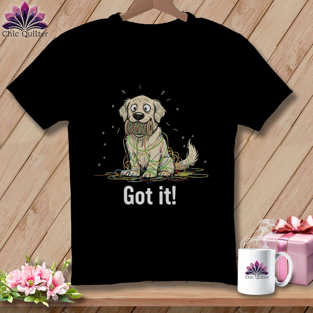 MyDesigns Physical Item S / Black Golden Retriever Helper ~ Premium Tee
