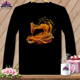 MyDesigns Physical Item S / Black Harvest Breeze ~ September Design ~ Windy Stitches Collection (August Start) ~ Premium Long Sleeve Tee