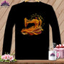 MyDesigns Physical Item S / Black Harvest Breeze ~ September Design ~ Windy Stitches Collection (August Start) ~ Premium Long Sleeve Tee