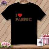 MyDesigns Physical Item S / Black I ❤️ Fabric ~ Premium Tee