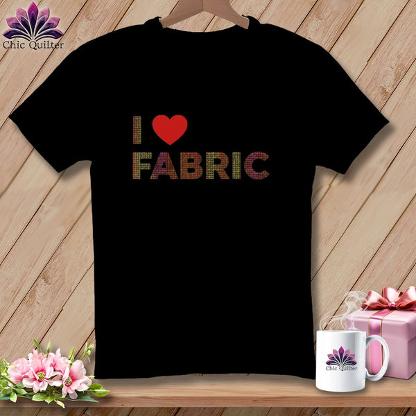 MyDesigns Physical Item S / Black I ❤️ Fabric ~ Premium Tee