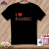 MyDesigns Physical Item S / Black I ❤️ Fabric ~ Relaxed Fit Tee