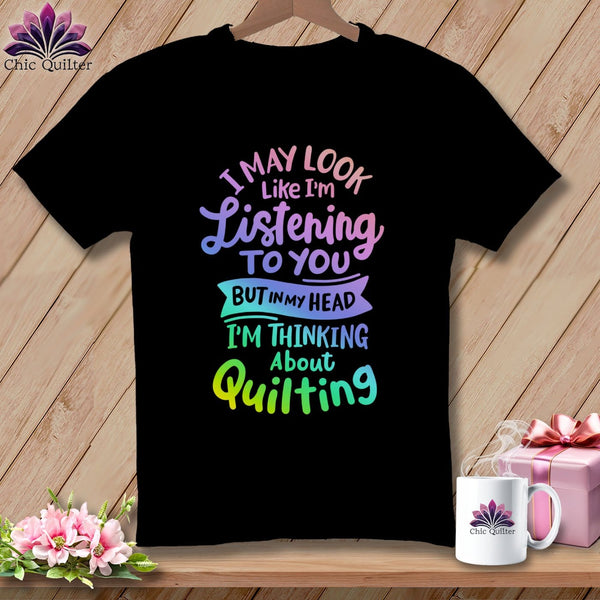 MyDesigns Physical Item S / Black I May Look Like I'm LIstening ~ Relaxed Fit Tee