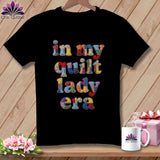 MyDesigns Physical Item S / Black In My Quilt Lady Era ~ Relaxed Fit Tee
