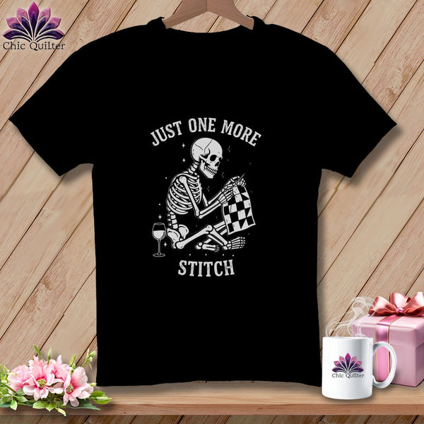 MyDesigns Physical Item S / Black Just One More Stitch ~ Premium Tee