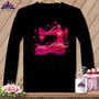 MyDesigns Physical Item S / Black Love Current ~ February Design ~ Windy Stitches Collection (January Start) ~ Premium Long Sleeve Tee
