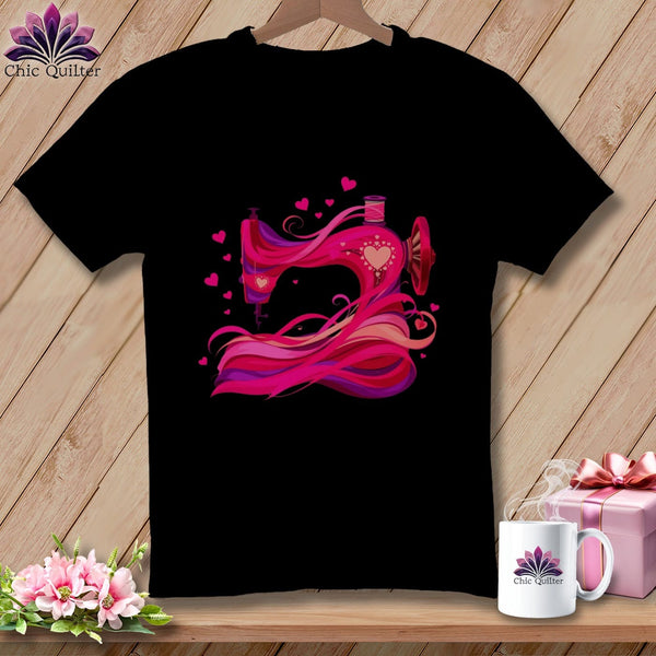 MyDesigns Physical Item S / Black Love Current ~ February Design ~ Windy Stitches Collection (January Start) ~ Premium Tee