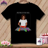 MyDesigns Physical Item S / Black Mich Sew - Resting Stitch Face ~ Relaxed Fit Tee