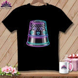 MyDesigns Physical Item S / Black Neon Heart Thimble ~ Relaxed Fit Tee
