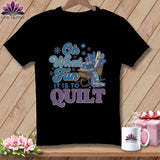 MyDesigns Physical Item S / Black Oh What Fun It Is to Quilt ~ Premium Tee