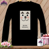 MyDesigns Physical Item S / Black Patch - Resting Stitch Face ~ Long Sleeve T-Shirt