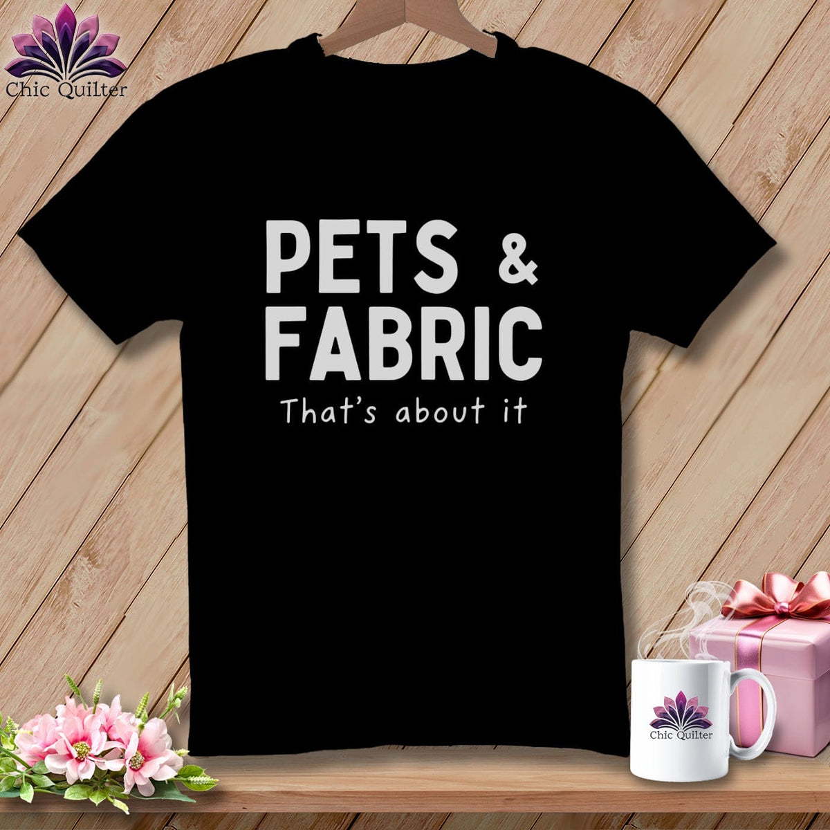 MyDesigns Physical Item S / Black Pets & Fabric ~ That’s About It ~ Relaxed Fit Tee