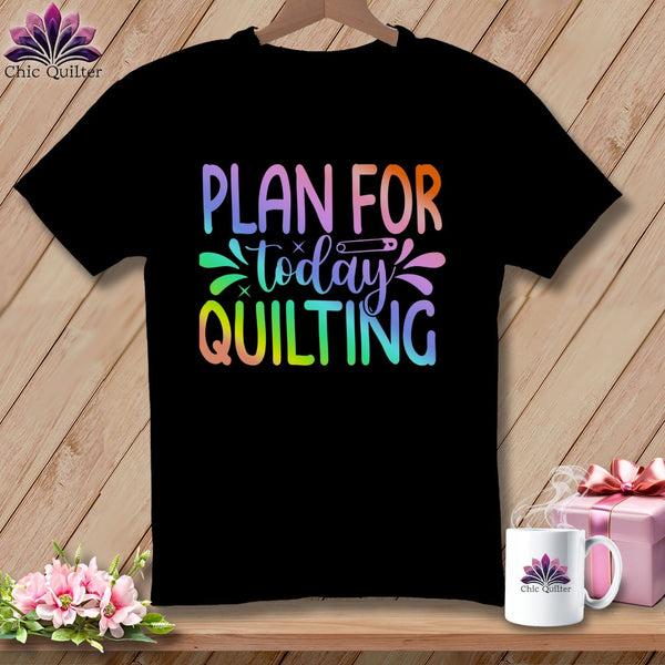 MyDesigns Physical Item S / Black Plan for Today Quilting ~ Relaxed Fit Tee