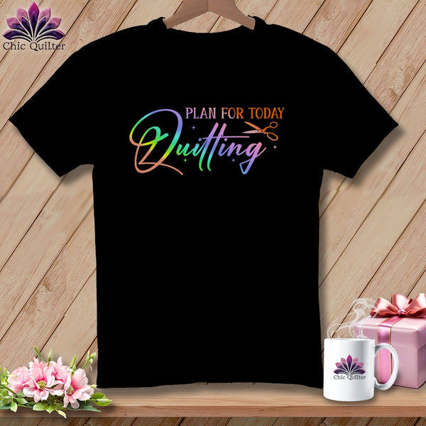 MyDesigns Physical Item S / Black Plan for Today Quilting ~ Relaxed Fit Tee