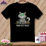 MyDesigns Physical Item S / Black Purr ~ fect Mess! ~ Relaxed Fit Tee