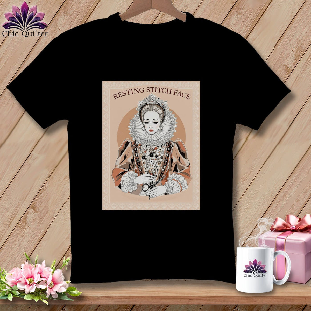 MyDesigns Physical Item S / Black Queen Eliza Stitch - Resting Stitch Face ~ Premium Tee