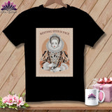 MyDesigns Physical Item S / Black Queen Eliza Stitch - Resting Stitch Face ~ Relaxed Fit Tee