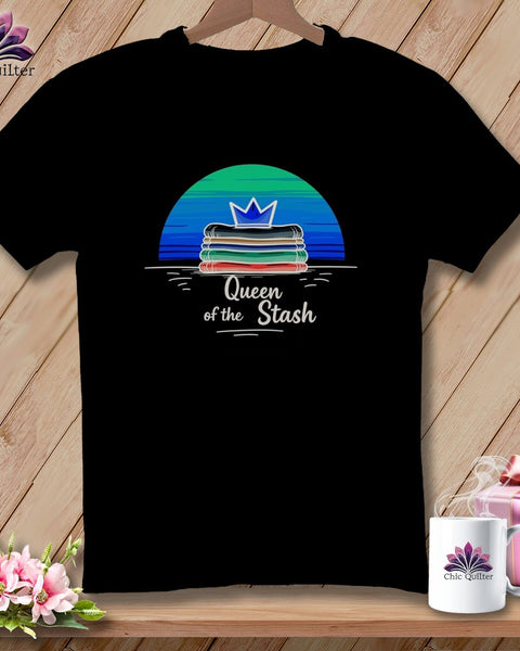 MyDesigns Physical Item S / Black Queen of the Stash ~ Relaxed Fit Tee