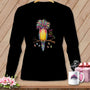 MyDesigns Physical Item S / Black Quilt Hair Don’t Care ~ Curlene Spoolworth ~ Long Sleeve Tee