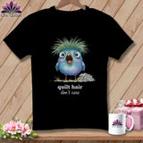 MyDesigns Physical Item S / Black Quilt Hair Don’t Care ~ Frizzle Mae ~ Relaxed Fit Tee