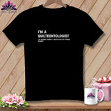 MyDesigns Physical Item S / Black Quilteontologist: Mountain of Fabric ~ Relaxed Fit Tee