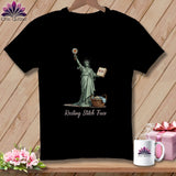 MyDesigns Physical Item S / Black Quilter of Liberty - Resting Stitch Face ~ Premium Tee