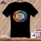 MyDesigns Physical Item S / Black Quilter’s Personalized Whirl ~ V-Neck Tee