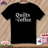MyDesigns Physical Item S / Black Quilts & Coffee ~ Premium Tee
