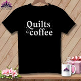 MyDesigns Physical Item S / Black Quilts & Coffee ~ Relaxed Fit Tee