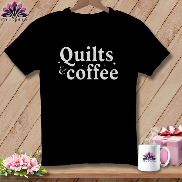 MyDesigns Physical Item S / Black Quilts & Coffee ~ Relaxed Fit Tee