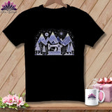 MyDesigns Physical Item S / Black Quited Kitty Nights ~ Relaxed Fit Tee