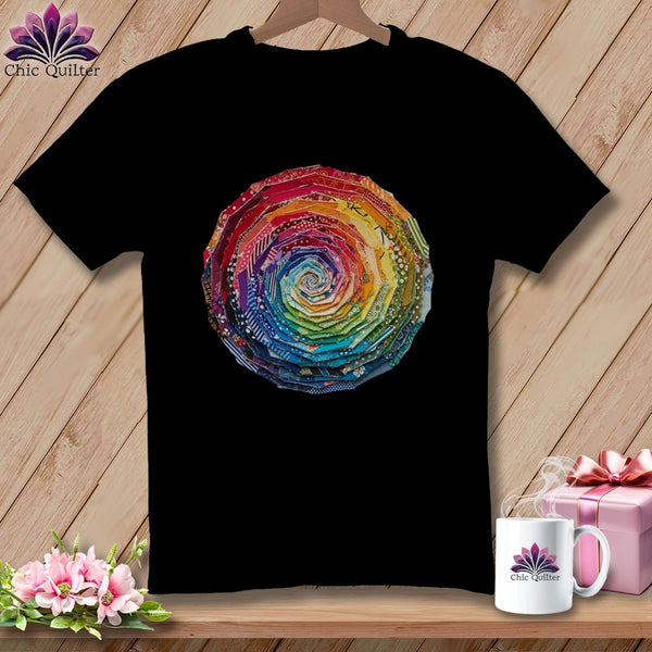 MyDesigns Physical Item S / Black Rainbow Scraps ~ Relaxed Fit Tee