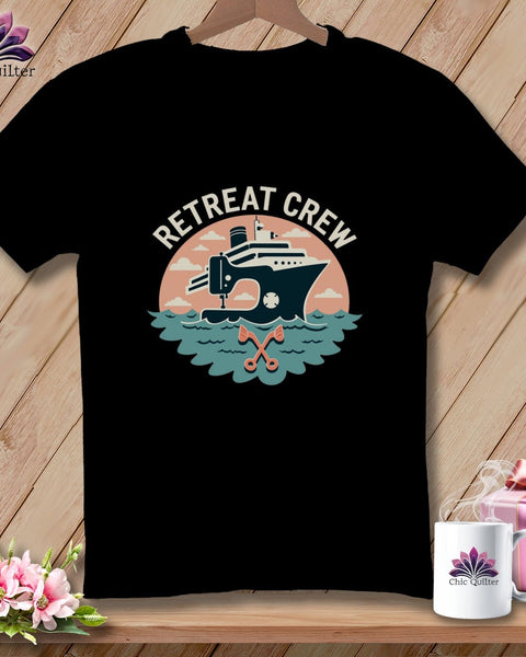 MyDesigns Physical Item S / Black Retreat Crew ~ Relaxed Fit Tee