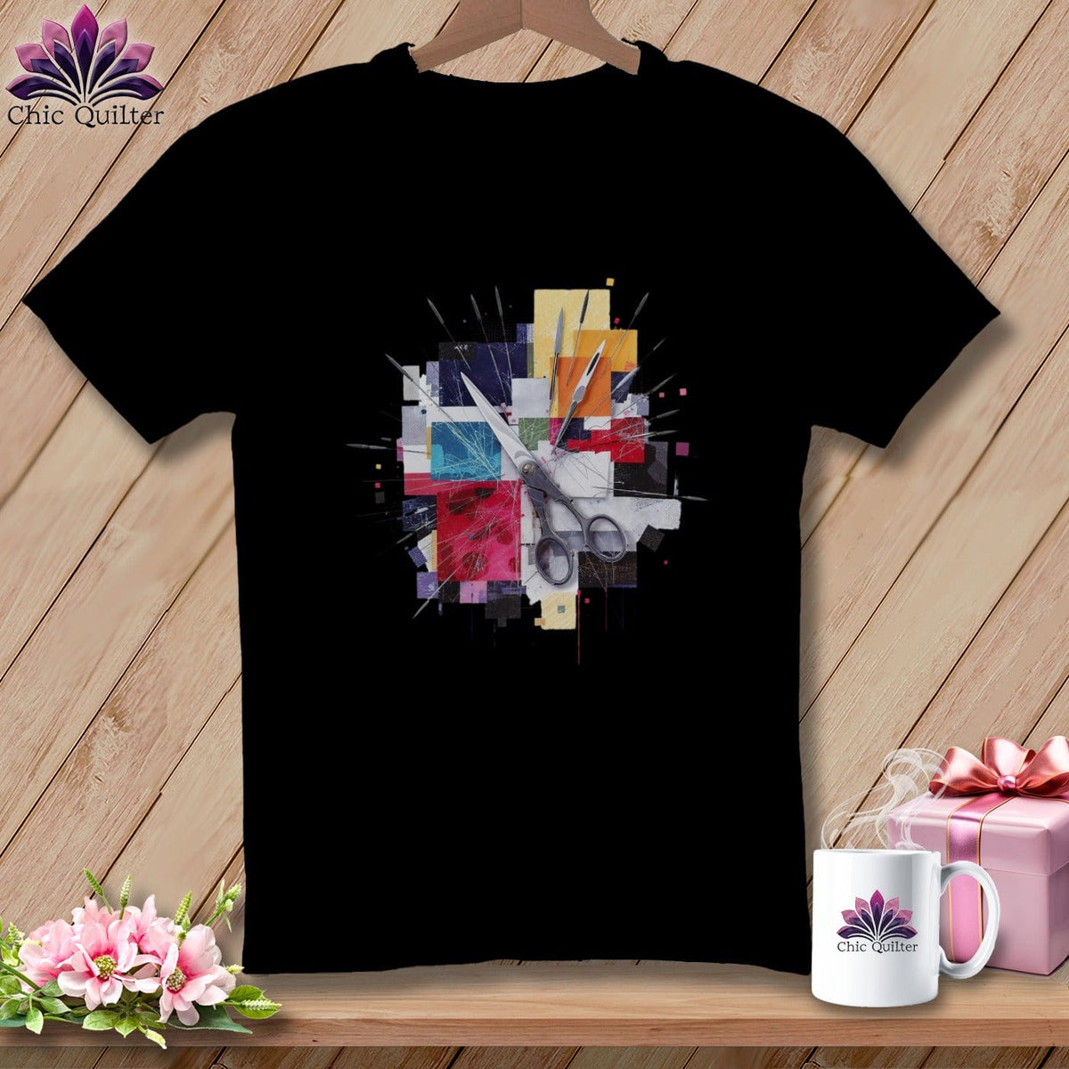 MyDesigns Physical Item S / Black Scissors Explosion ~ Relaxed Fit Tee