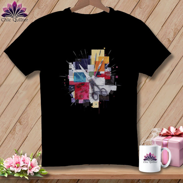 MyDesigns Physical Item S / Black Scissors Explosion ~ Relaxed Fit Tee
