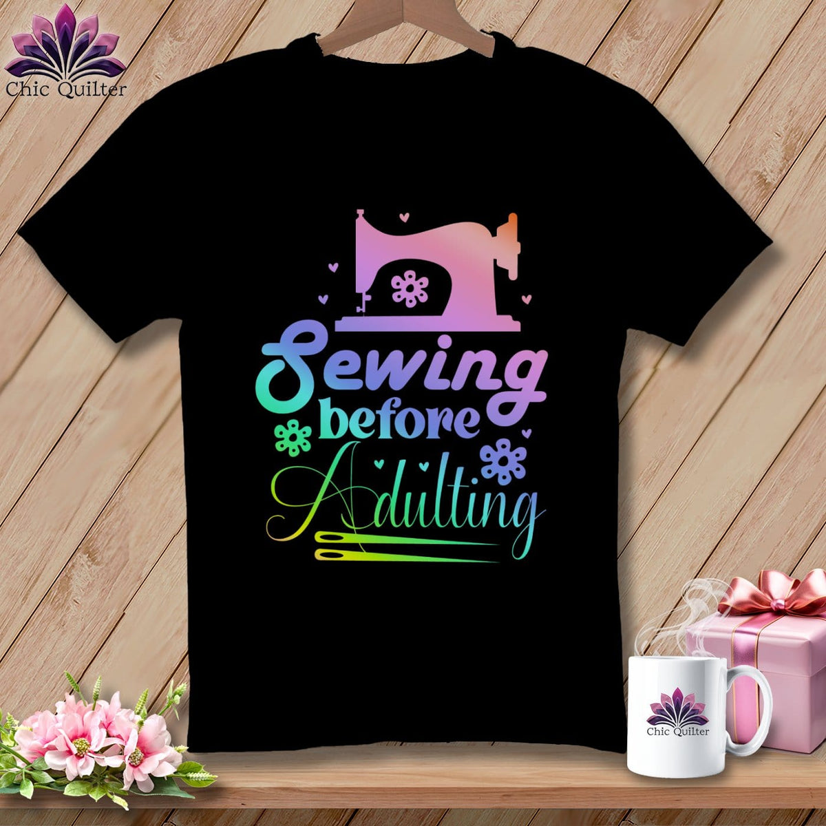 MyDesigns Physical Item S / Black Sewing Before Adulting ~ Relaxed Fit Tee