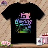 MyDesigns Physical Item S / Black Sewing Before Adulting ~ Relaxed Fit Tee