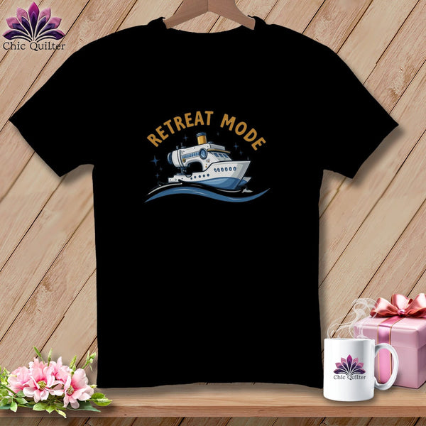 MyDesigns Physical Item S / Black Sewing Ship Retreat Mode ~ Relaxed Fit Tee
