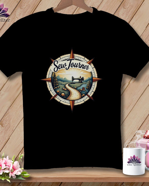 MyDesigns Physical Item S / Black SewJourner ~ Relaxed Fit Tee