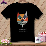 MyDesigns Physical Item S / Black Snark - Resting Stitch Face ~ Relaxed Fit Tee