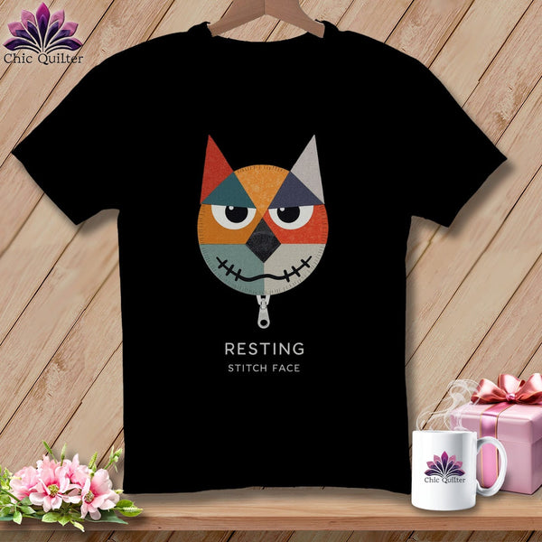 MyDesigns Physical Item S / Black Snark - Resting Stitch Face ~ Relaxed Fit Tee