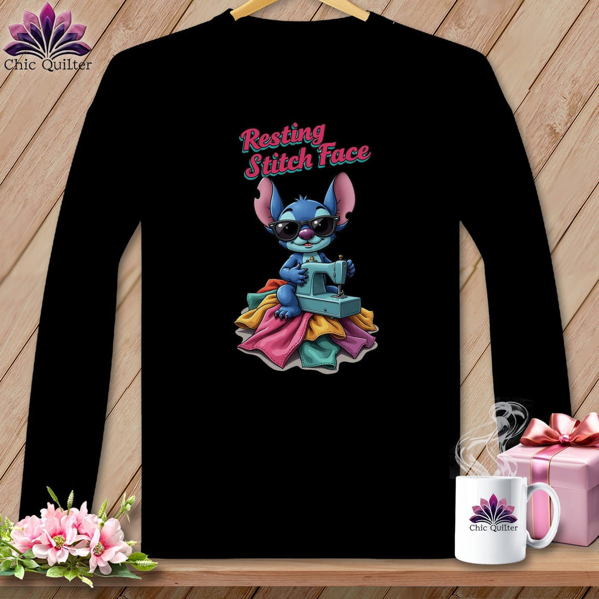 MyDesigns Physical Item S / Black Snither Stitcher - Resting Stitch Face ~ Long Sleeve Tee