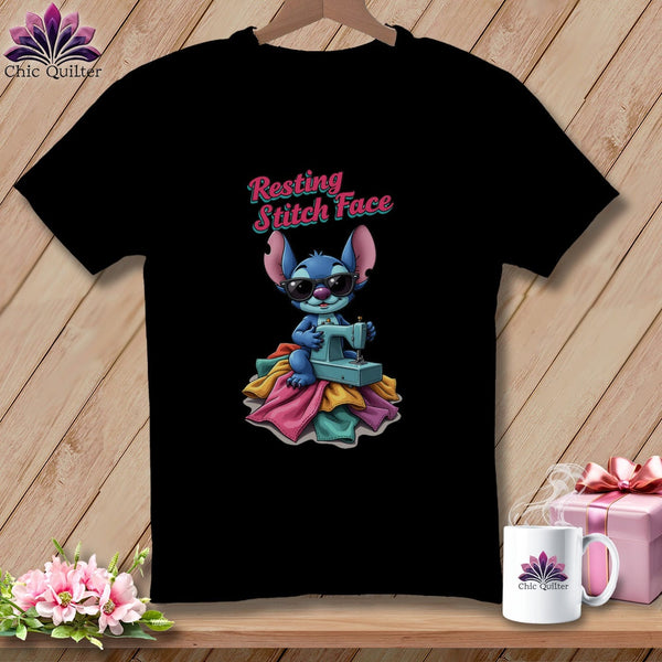 MyDesigns Physical Item S / Black Snither Stitcher - Resting Stitch Face ~ Premium Tee