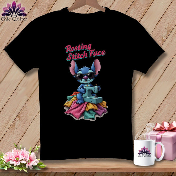 MyDesigns Physical Item S / Black Snither Stitcher - Resting Stitch Face ~ Relaxed Fit Tee