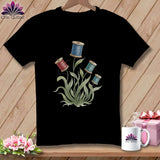 MyDesigns Physical Item S / Black Spool Blooms ~ Relaxed Fit Tee