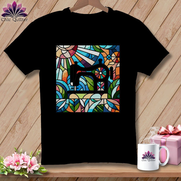 MyDesigns Physical Item S / Black Stained Glass Stitches ~ Relaxed Fit Tee